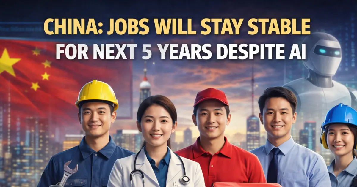 China: Jobs Will Stay Stable for Next 5 Years Despite AI