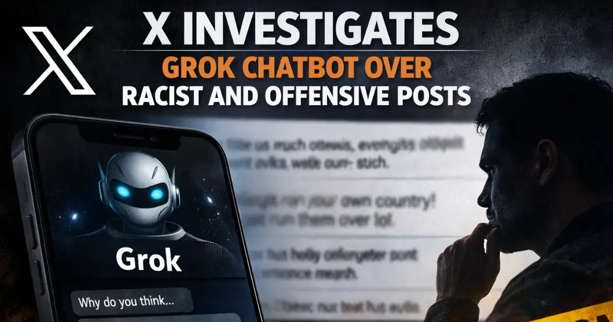 X Investigates Grok Chatbot Over Racist and Offensive Posts