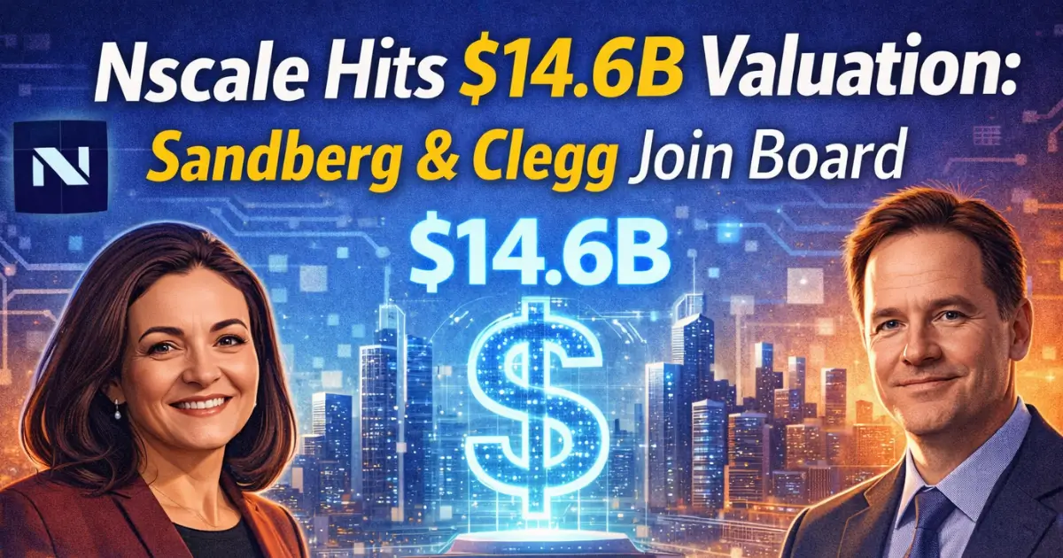 Nscale Hits $14.6B Valuation: Sandberg & Clegg Join Board
