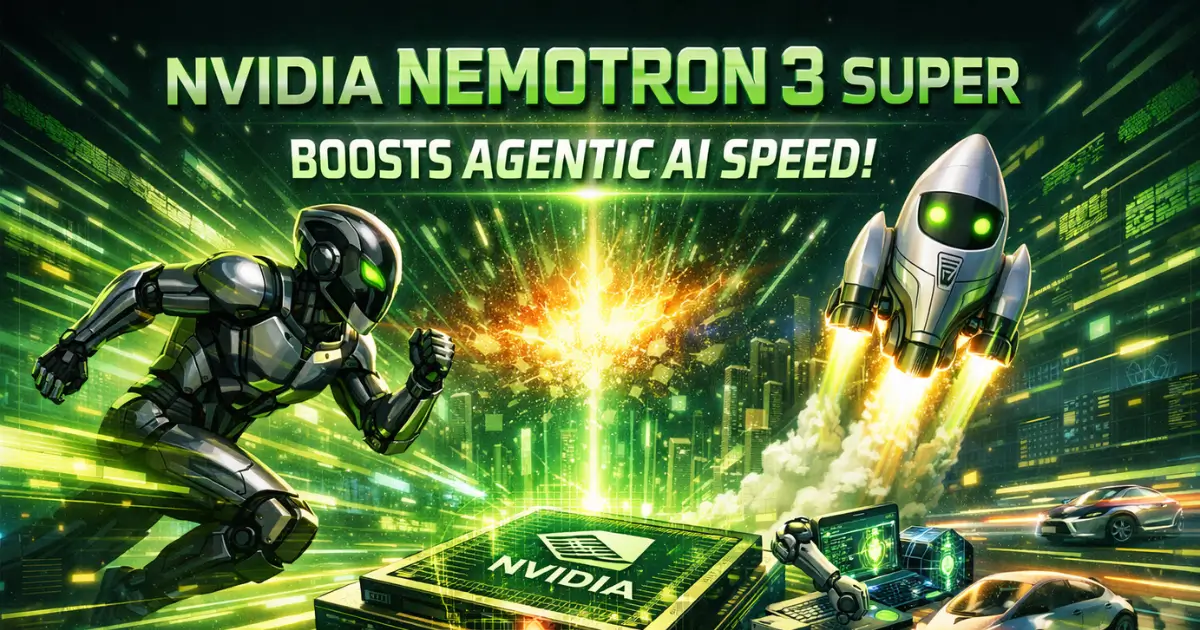 NVIDIA Nemotron 3 Super Boosts Agentic AI Speed