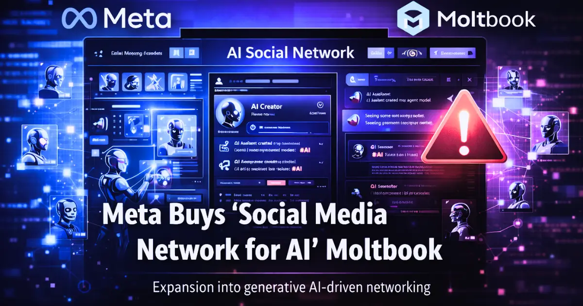 Meta Buys “Social Media Network for AI” Moltbook