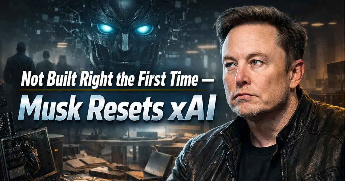 Not Built Right the First Time' — Musk's xAI Resets