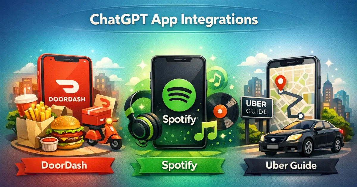 ChatGPT App Integrations: DoorDash, Spotify, Uber Guide
