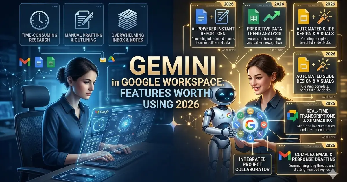 Gemini in Google Workspace: Features Worth Using 2026