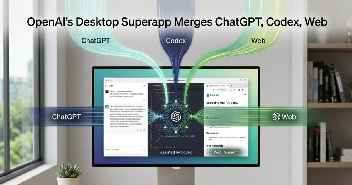 OpenAI's Desktop Superapp Merges ChatGPT, Codex, Web