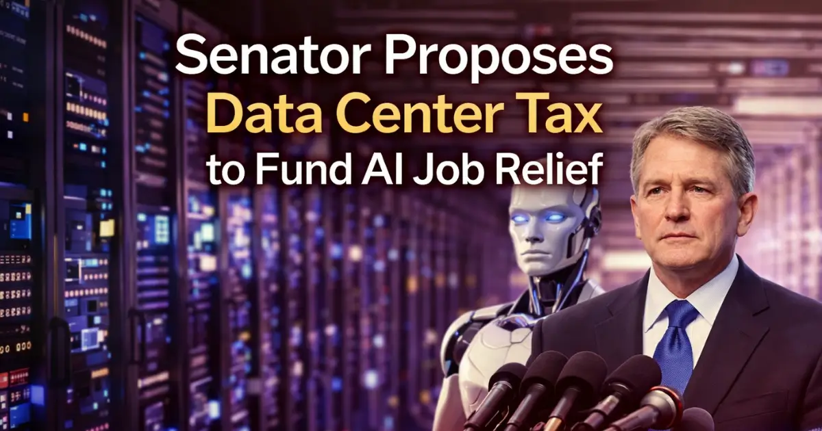 Senator Proposes Data Center Tax to Fund AI Job Relief