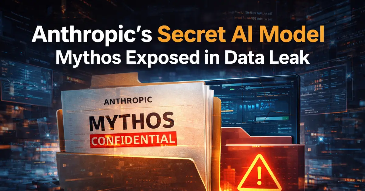 Anthropic's Secret AI Model Mythos Exposed in Data Leak