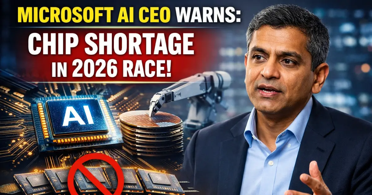 Microsoft AI CEO Warns Chip Shortage in 2026 Race