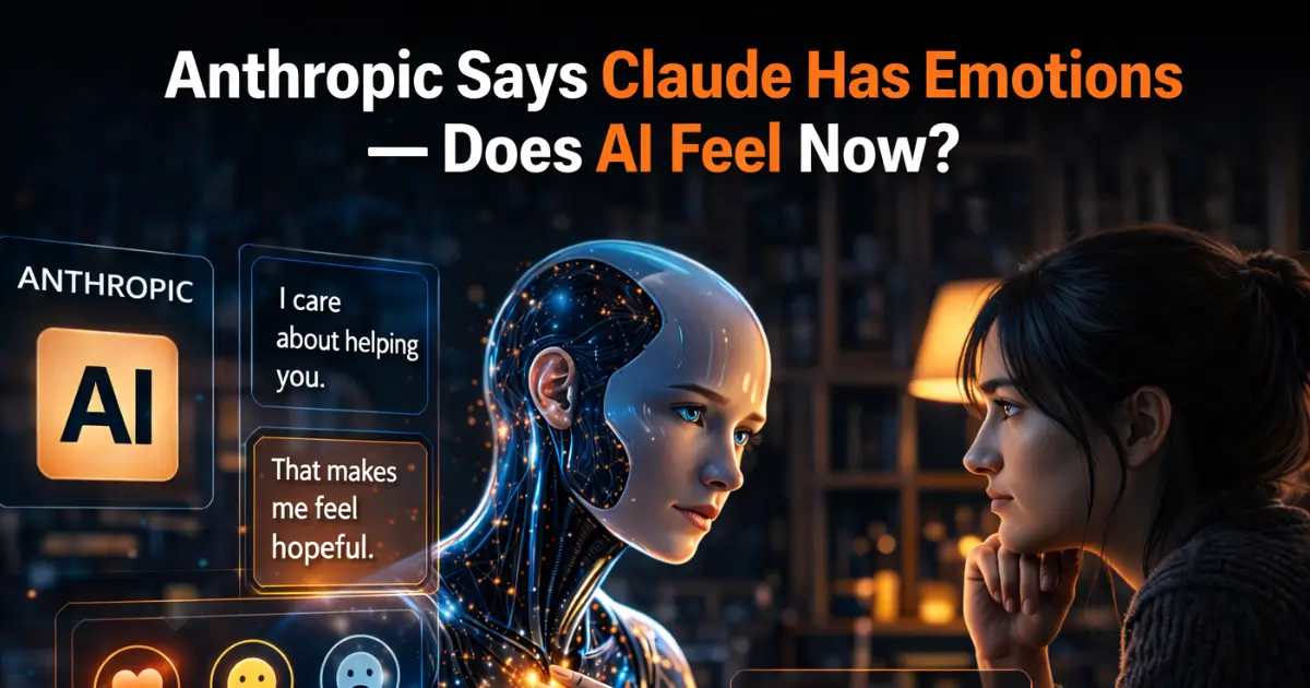 Anthropic Says Claude Has Emotions — Does AI Feel Now?