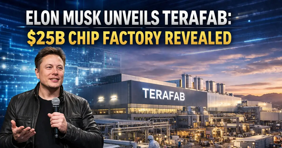 Elon Musk Unveils Terafab: $25B Chip Factory Revealed