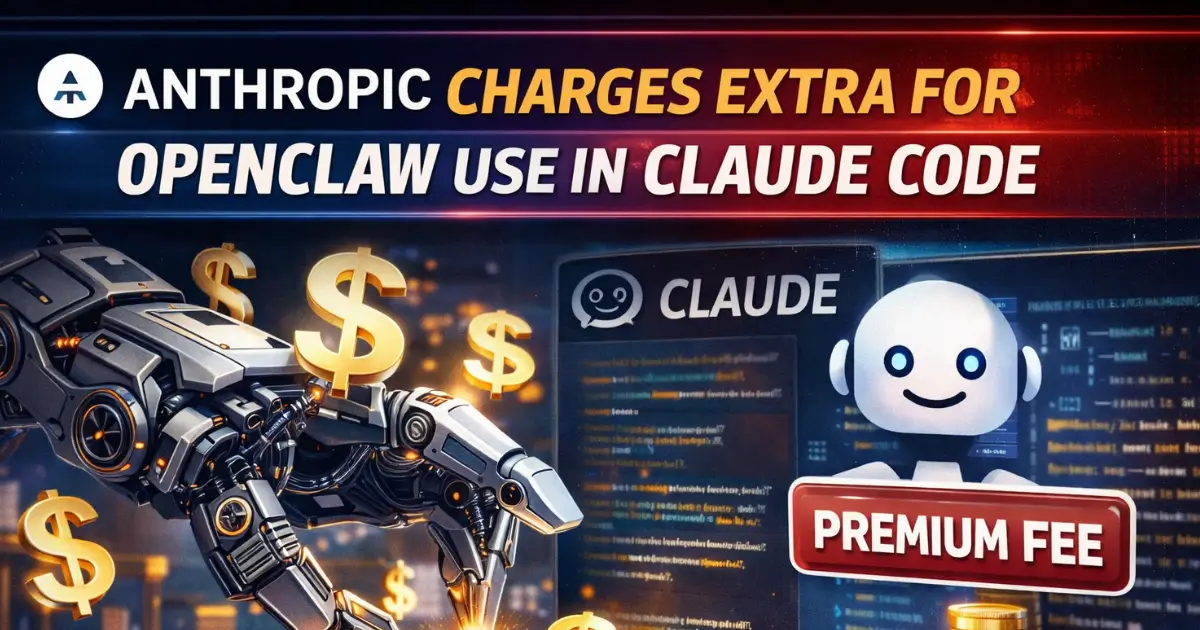 Anthropic Charges Extra for OpenClaw Use in Claude Code