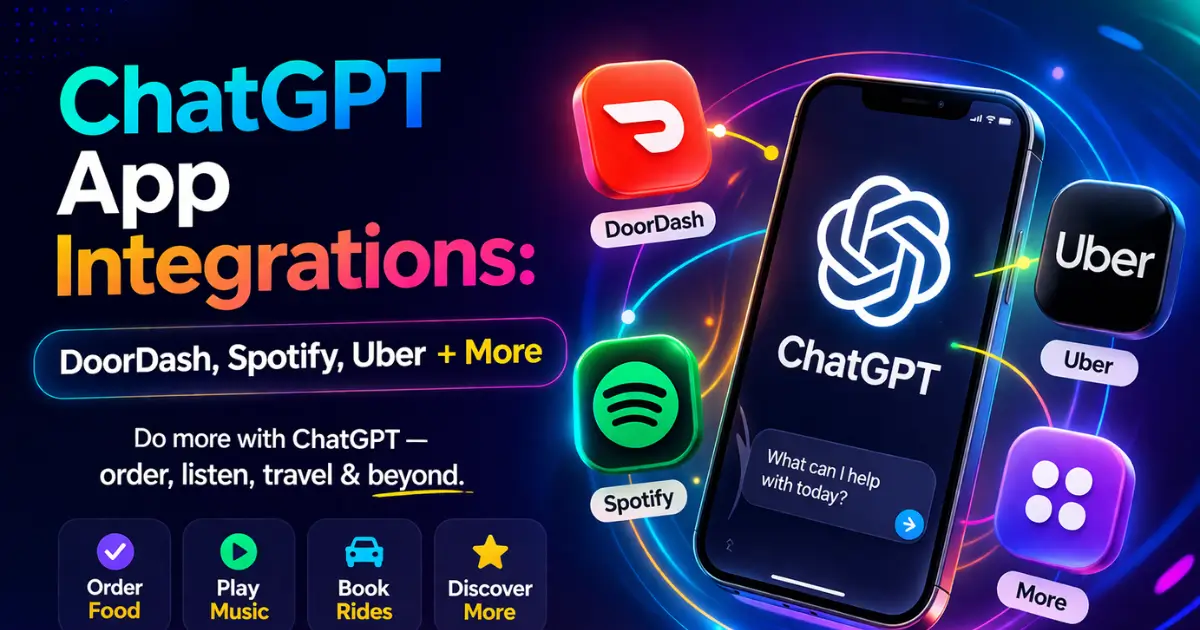 ChatGPT App Integrations: DoorDash, Spotify, Uber+More