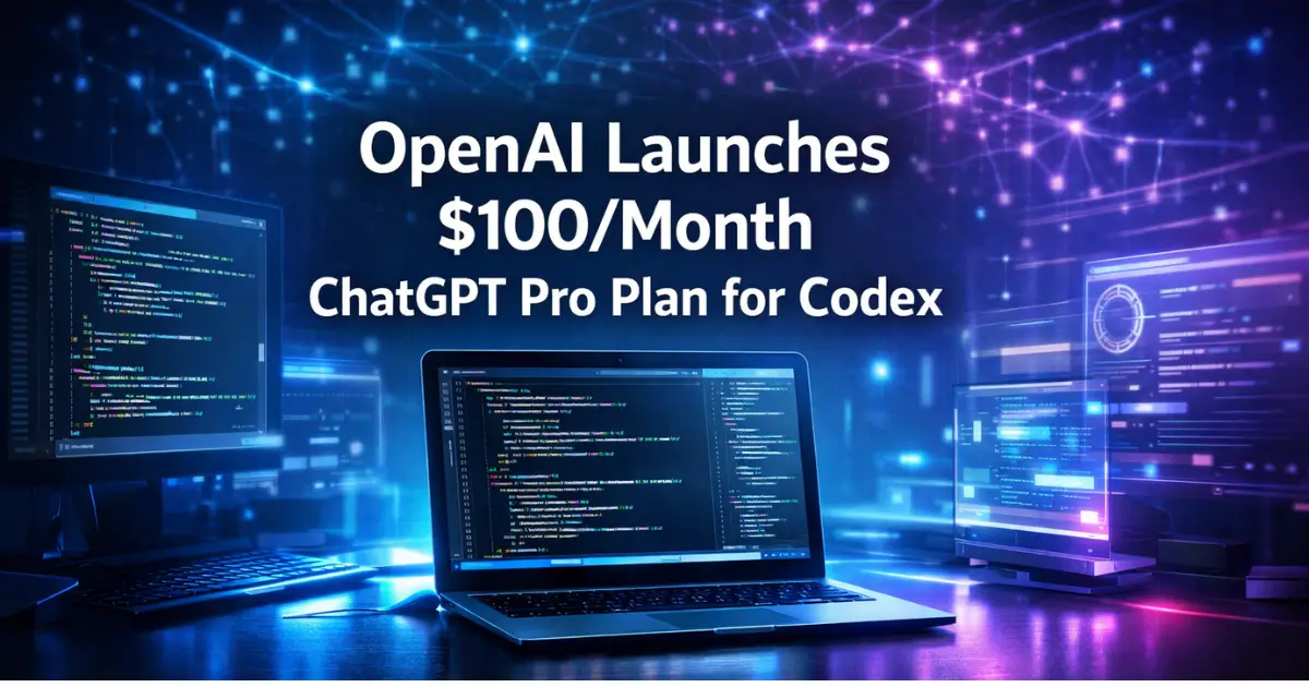 OpenAI Launches $100/Month ChatGPT Pro Plan for Codex