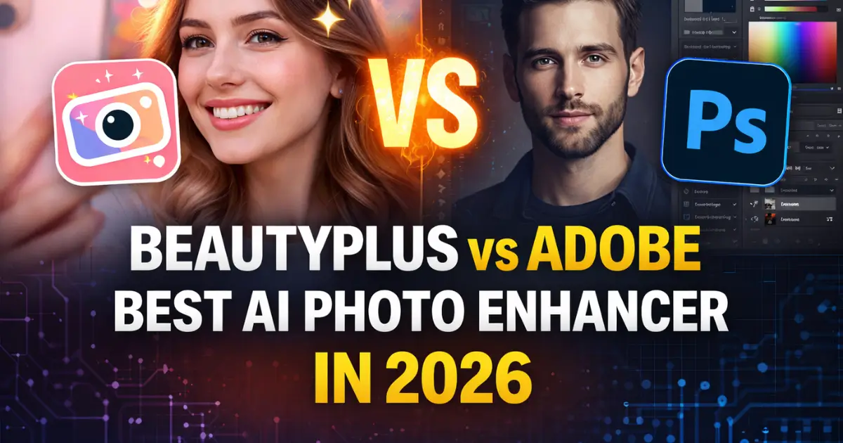 BeautyPlus vs Adobe: Best AI Photo Enhancer in 2026