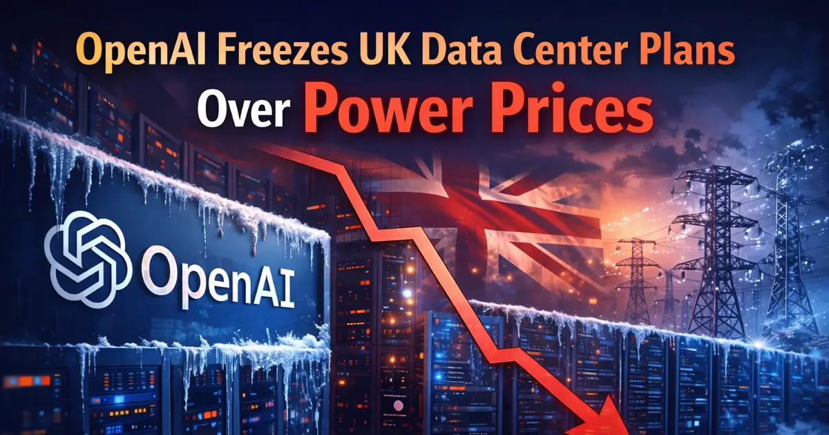 OpenAI Freezes UK Data Center Plans Over Power Prices