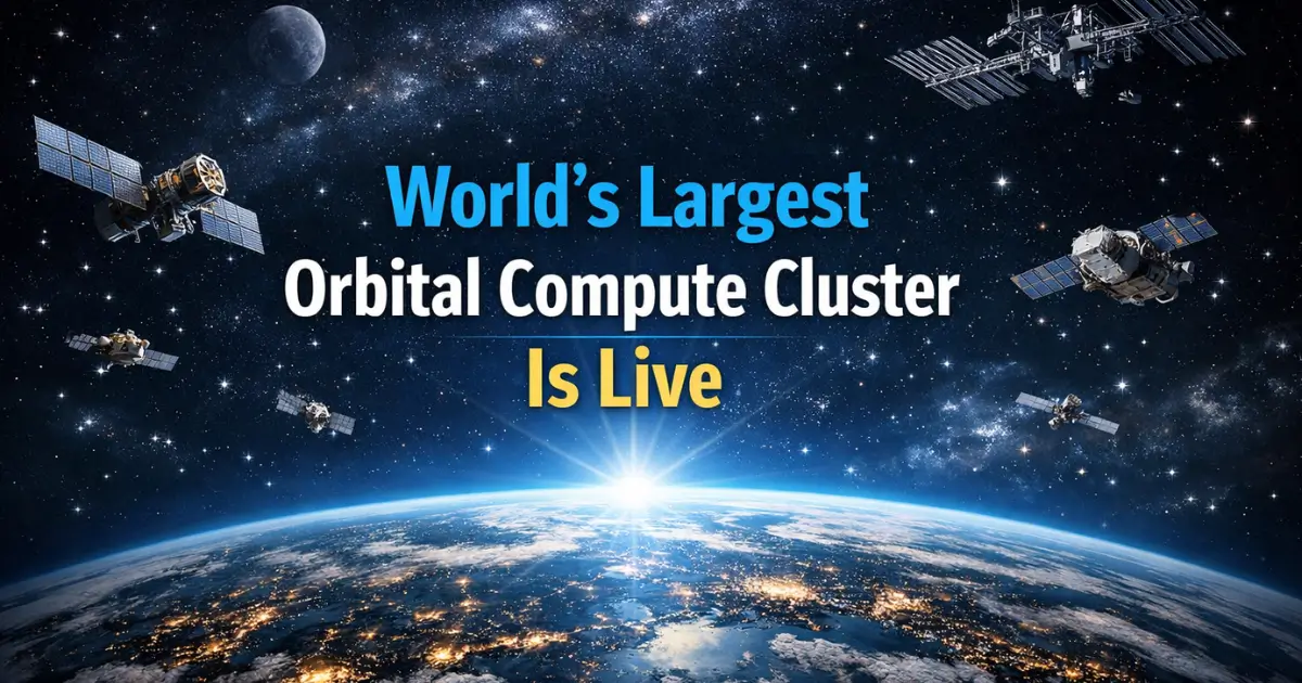 World's Largest Orbital Compute Cluster Is Live
