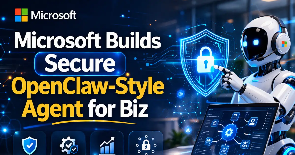 Microsoft Builds Secure OpenClaw-Style Agent for Biz