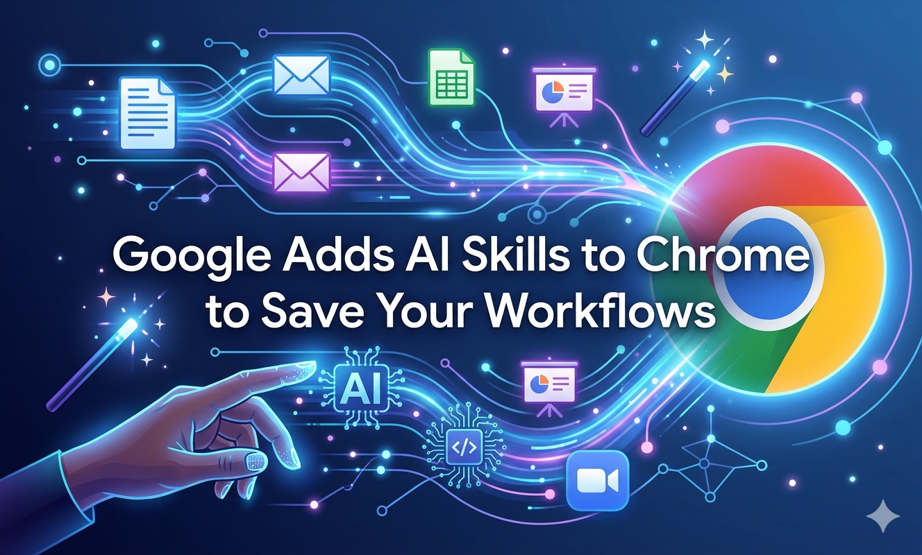 Google Adds AI Skills to Chrome to Save Workflows