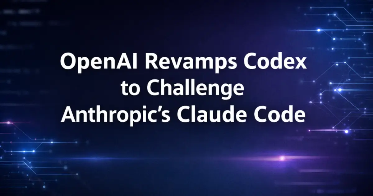 OpenAI Revamps Codex to Challenge Anthropic's Claude Code