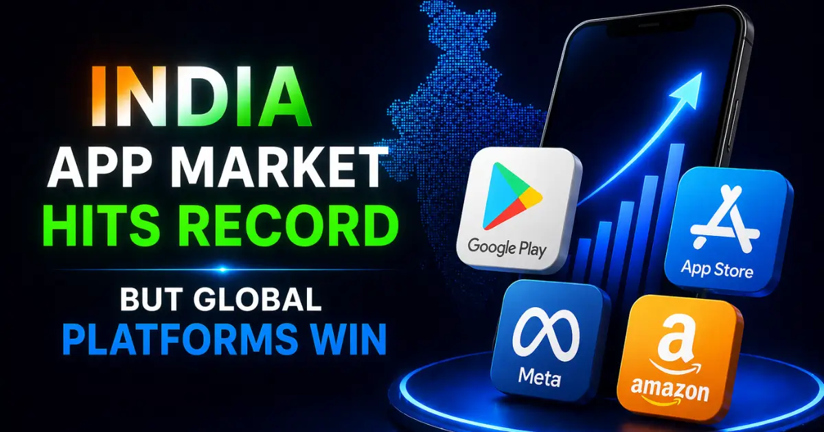 India App Market Hits Record But Global Platforms Win