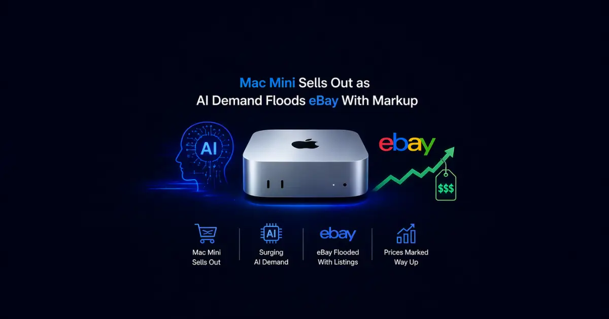 Mac Mini Sells Out as AI Demand Floods eBay With Markup