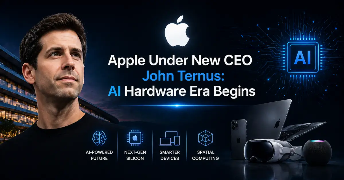 Apple Under New CEO John Ternus: AI Hardware Era Begins