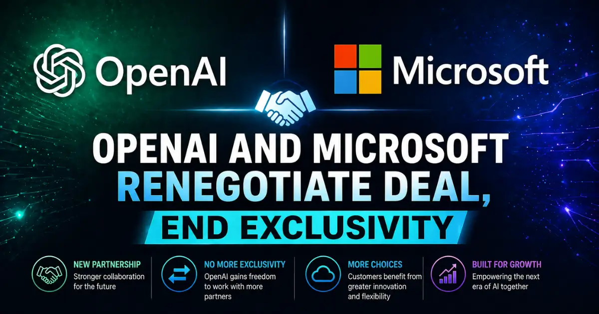 OpenAI and Microsoft Renegotiate Deal, End Exclusivity