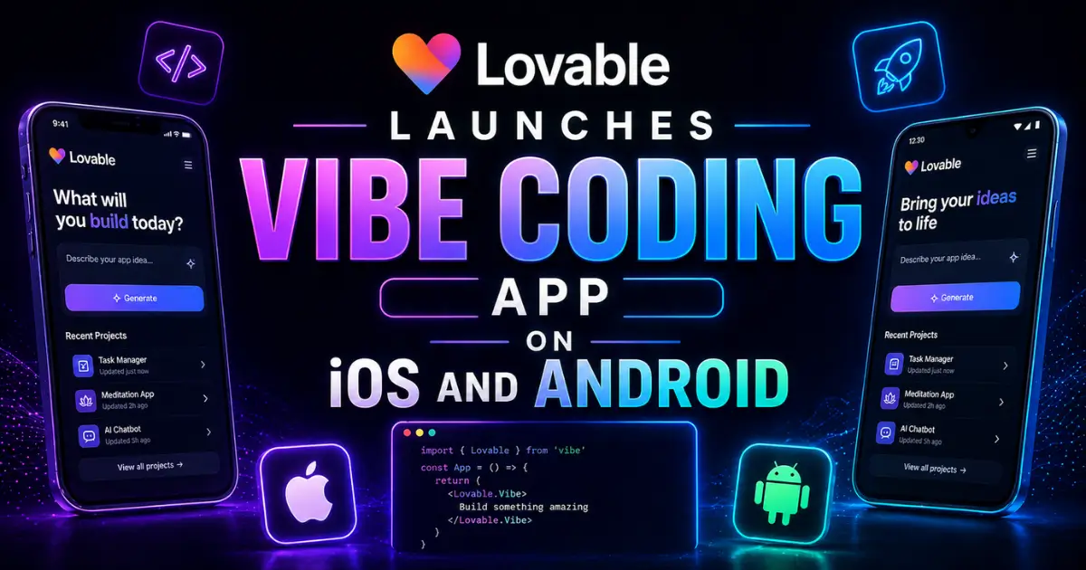 Lovable Launches Vibe Coding App on iOS and Android