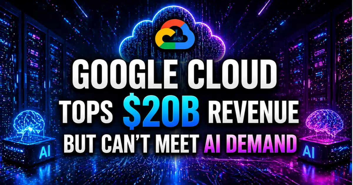 Google Cloud Tops $20B Revenue But Can't Meet AI Demand