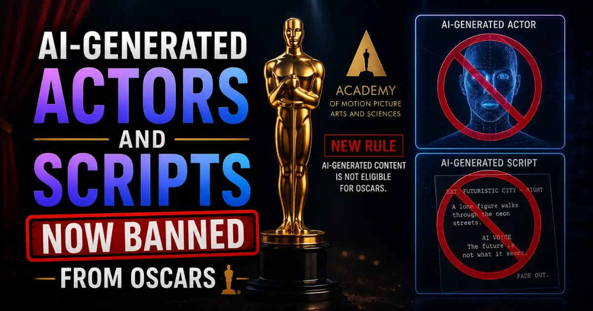 AI-Generated Actors and Scripts Now Banned From Oscars