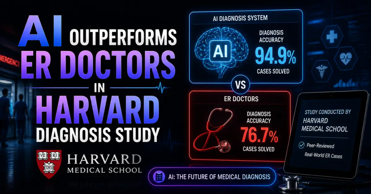 AI Outperforms ER Doctors in Harvard Diagnosis Study