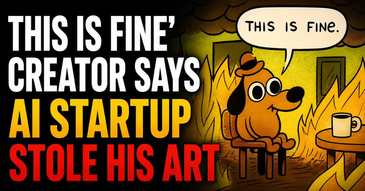 This Is Fine' Creator Says AI Startup Stole His Art