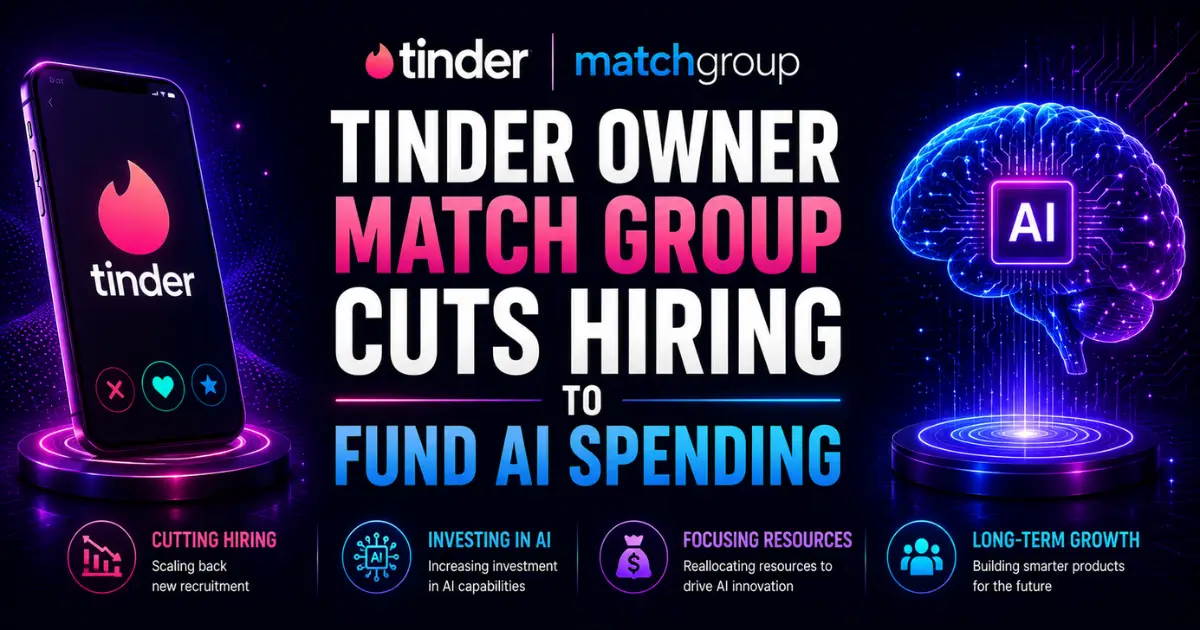 Tinder Owner Match Group Cuts Hiring to Fund AI Spending