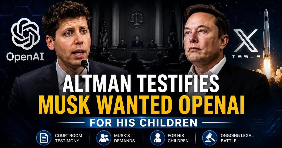 Altman Testifies Musk Wanted OpenAI for His Children