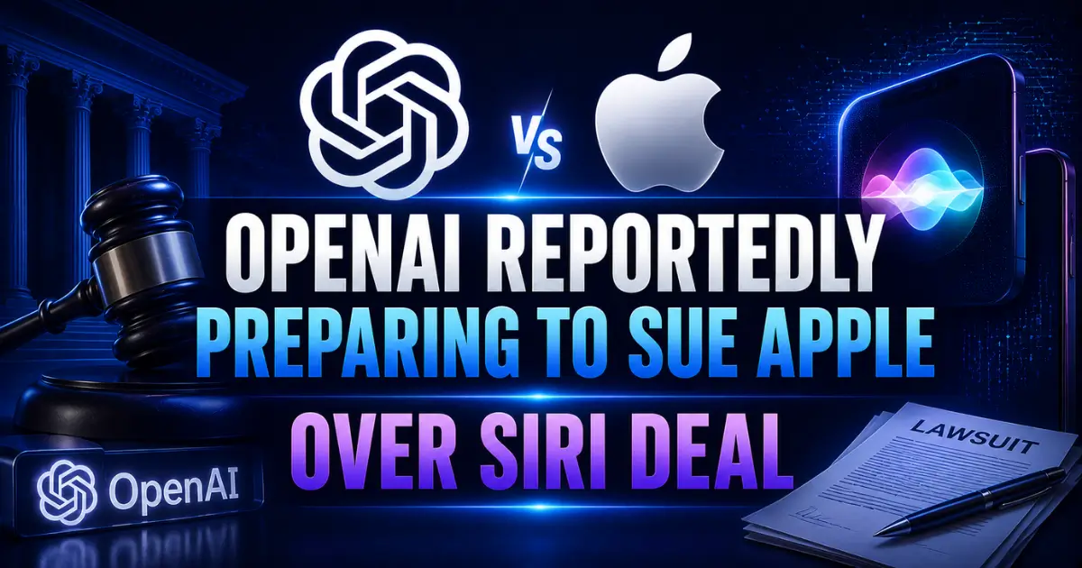 OpenAI Reportedly Preparing to Sue Apple Over Siri Deal
