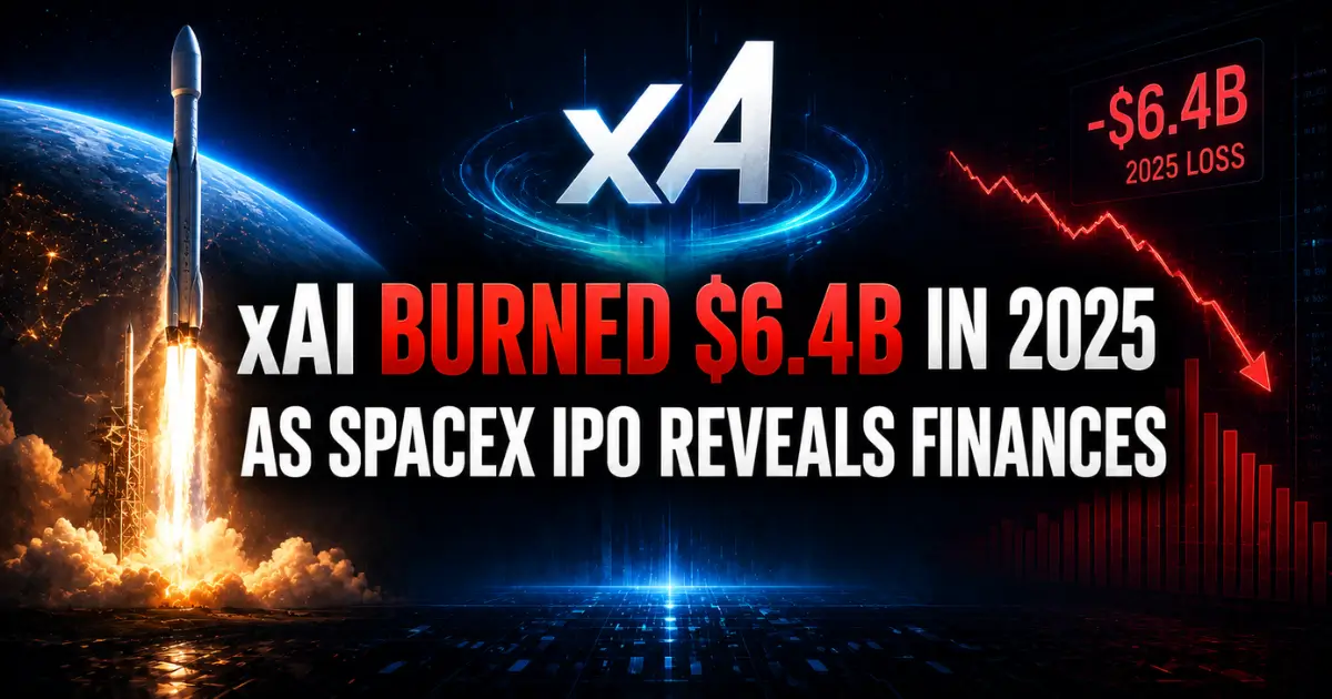 xAI Burned $6.4B in 2025 as SpaceX IPO Reveals Finances