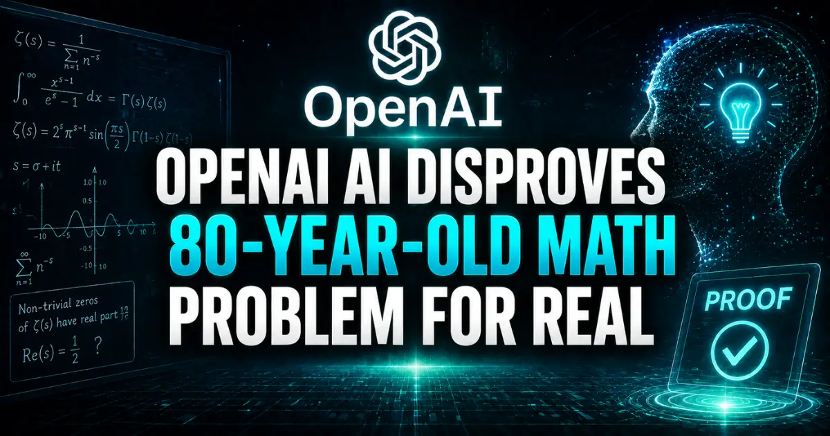 OpenAI AI Disproves 80-Year-Old Math Problem for Real