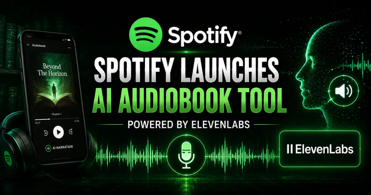 Spotify Launches AI Audiobook Tool Powered by ElevenLabs